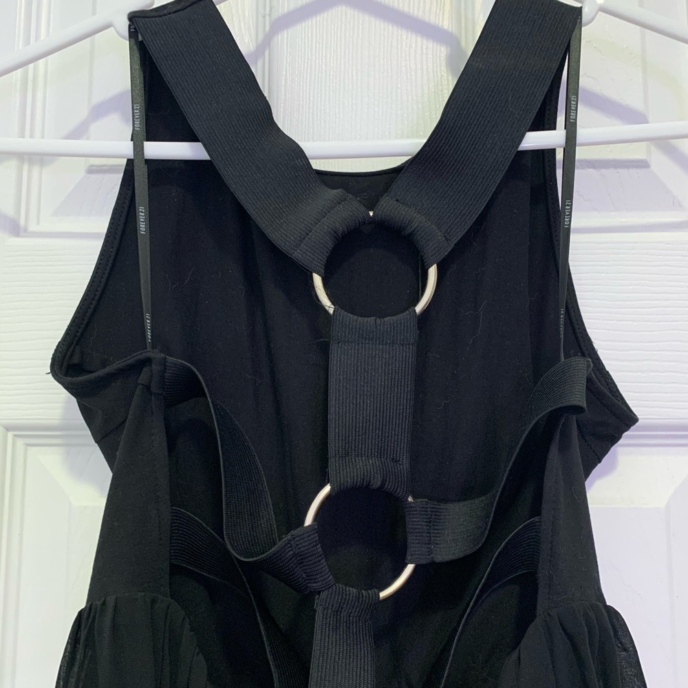 Black maxi strap dress